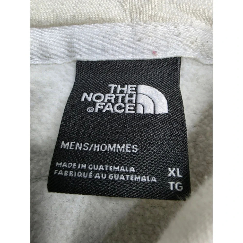 The North Face Half Dome Hoodie Men's XL White Graphic Cotton Kangaroo Pocket